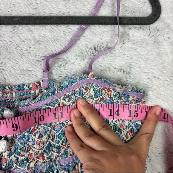 Free People Blue and White Smocked Resort Sundress - Picture 5 of 8